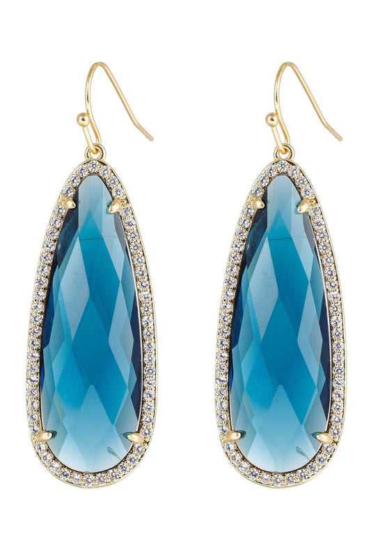 Limited Edition Blue Crystal Matias Earrings
