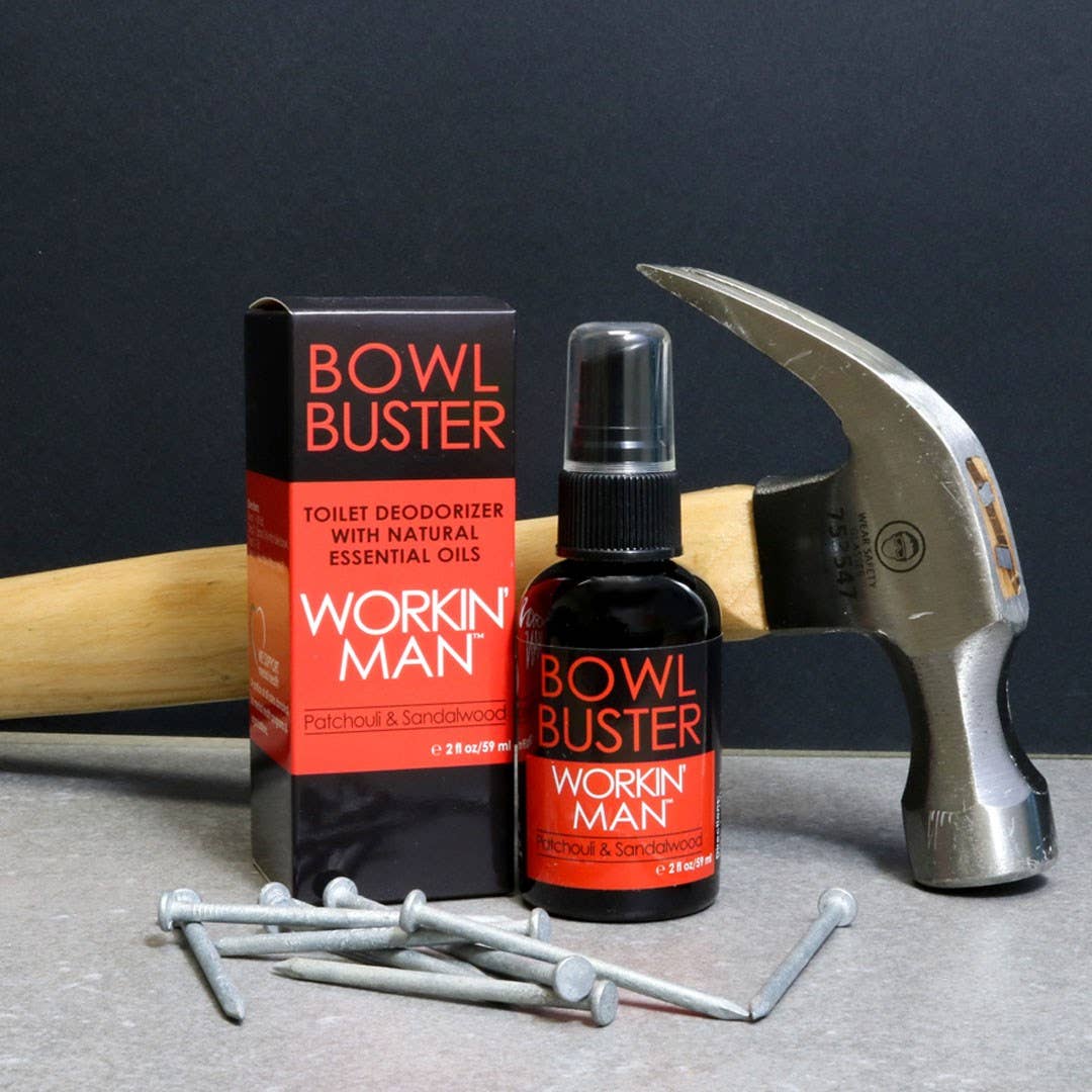 Stocking Stuffer Bowl Buster Toilet Spray- Patchouli & Sandalwood